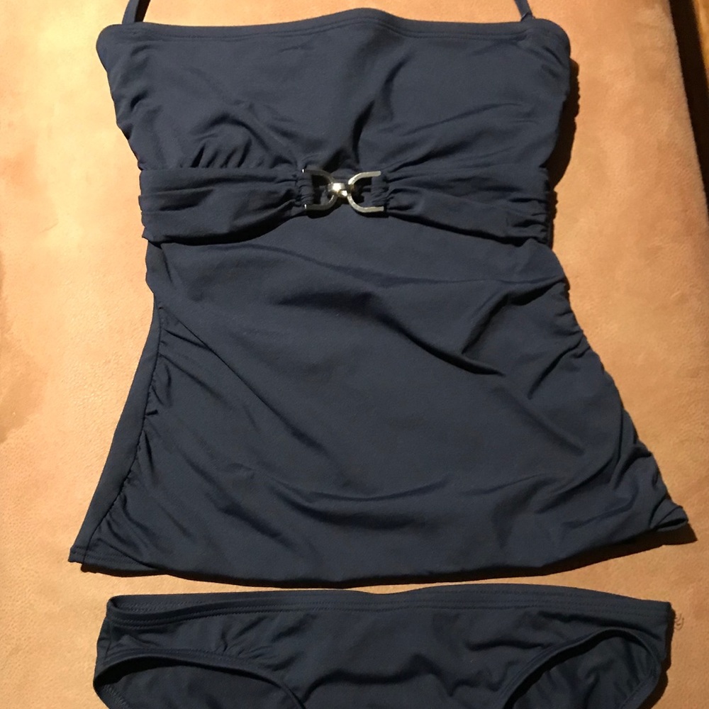 Michael Kors Navy Blue Tankini